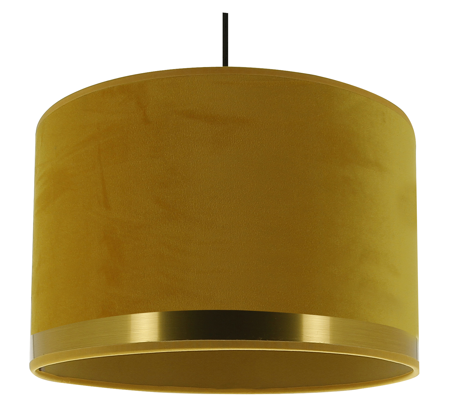 Suspension Art Deco jaune/laiton