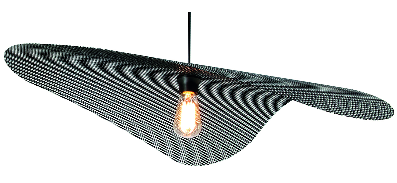 Suspension Voile noir diamètre 78 cm