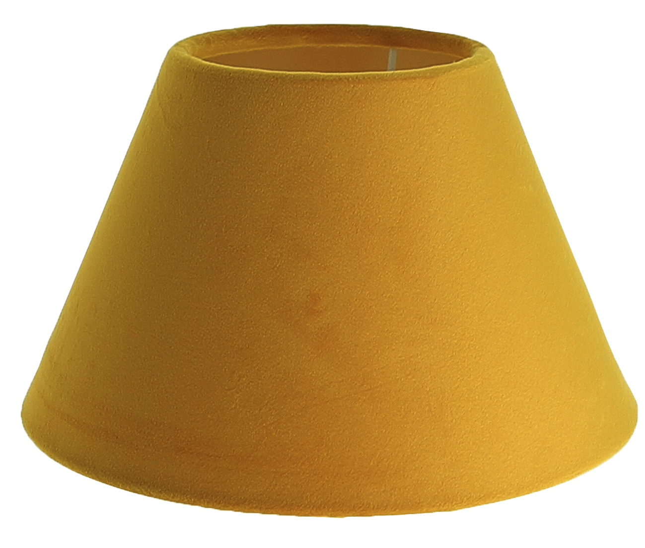 Abat-jour forme empire velvet jaune