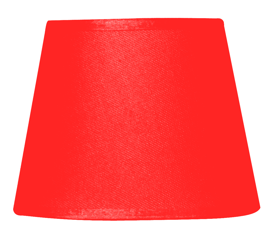Abat-jour à pince rouge diamètre 14 cm