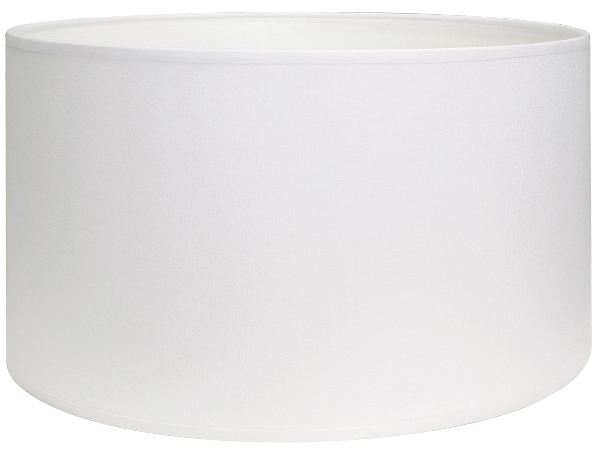 Abat-jour cylindre blanc