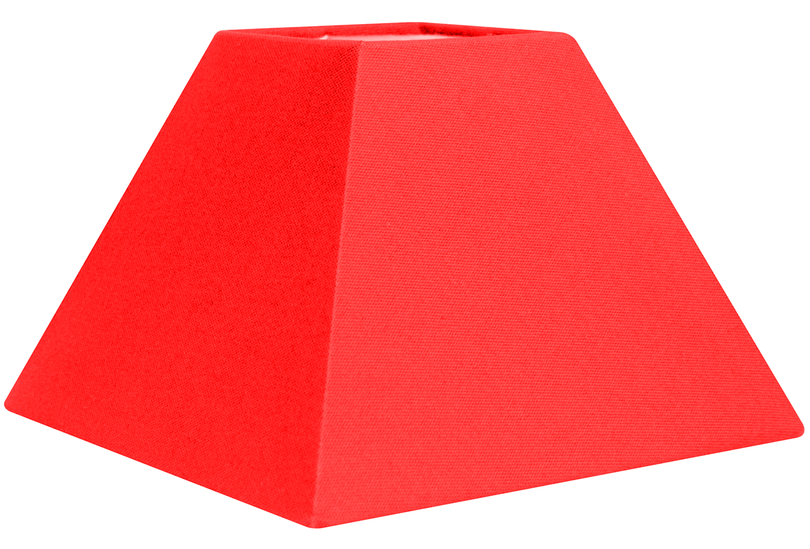 Abat-jour pyramide rouge