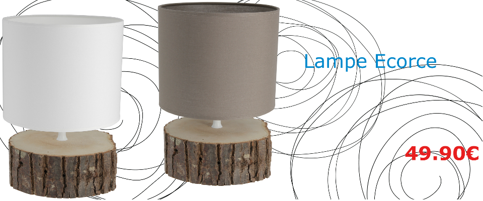 Lampe écorce