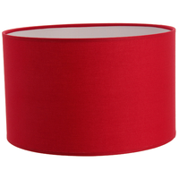 Abat-jour cylindre rouge