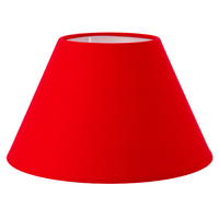 Abat-jour rouge forme empire