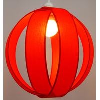 Suspension anneaux rouge