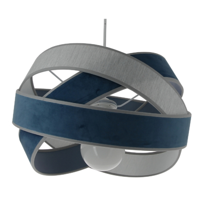 Suspension Bijou Velvet Bleue et Grise