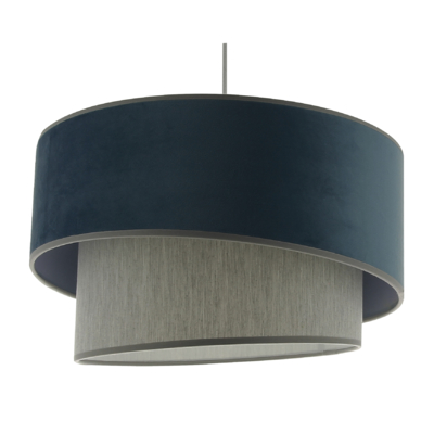 Suspension Ionos Velvet bleu gris