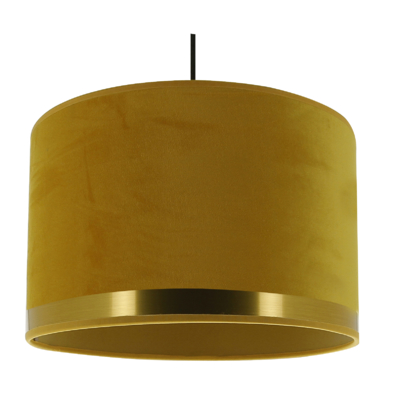 Suspension Art Deco jaune/laiton