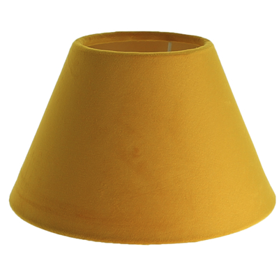 Abat-jour forme empire velvet jaune