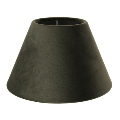 Abat-jour forme empire velvet gris