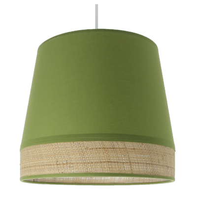 Suspension Manon tambour verte