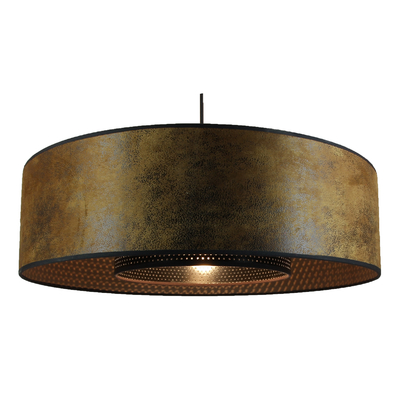 Suspension double cylindre Club marron Ø 58 cm