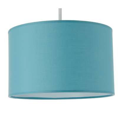 Suspension Cylindre Coton Bleu Baltique